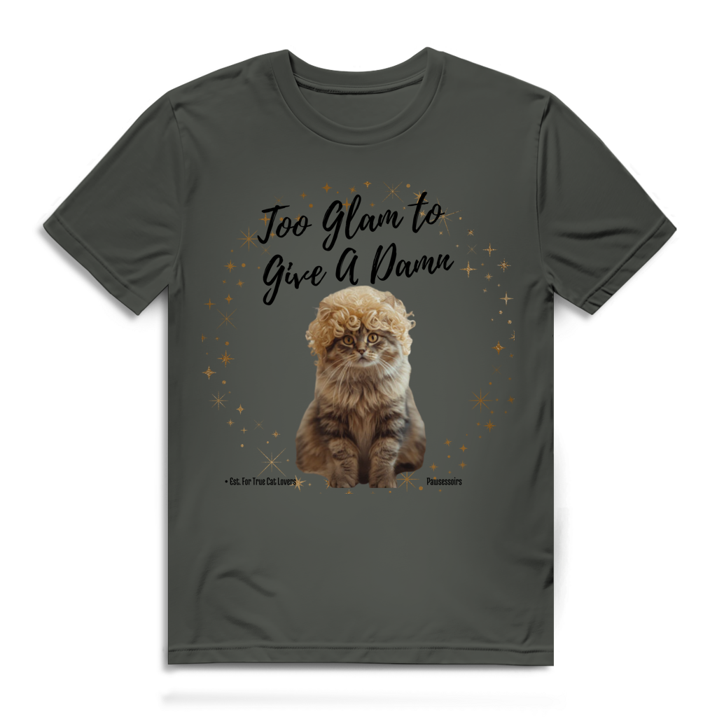 Herren Premium Bio T-Shirt Too Glam Cat 2
