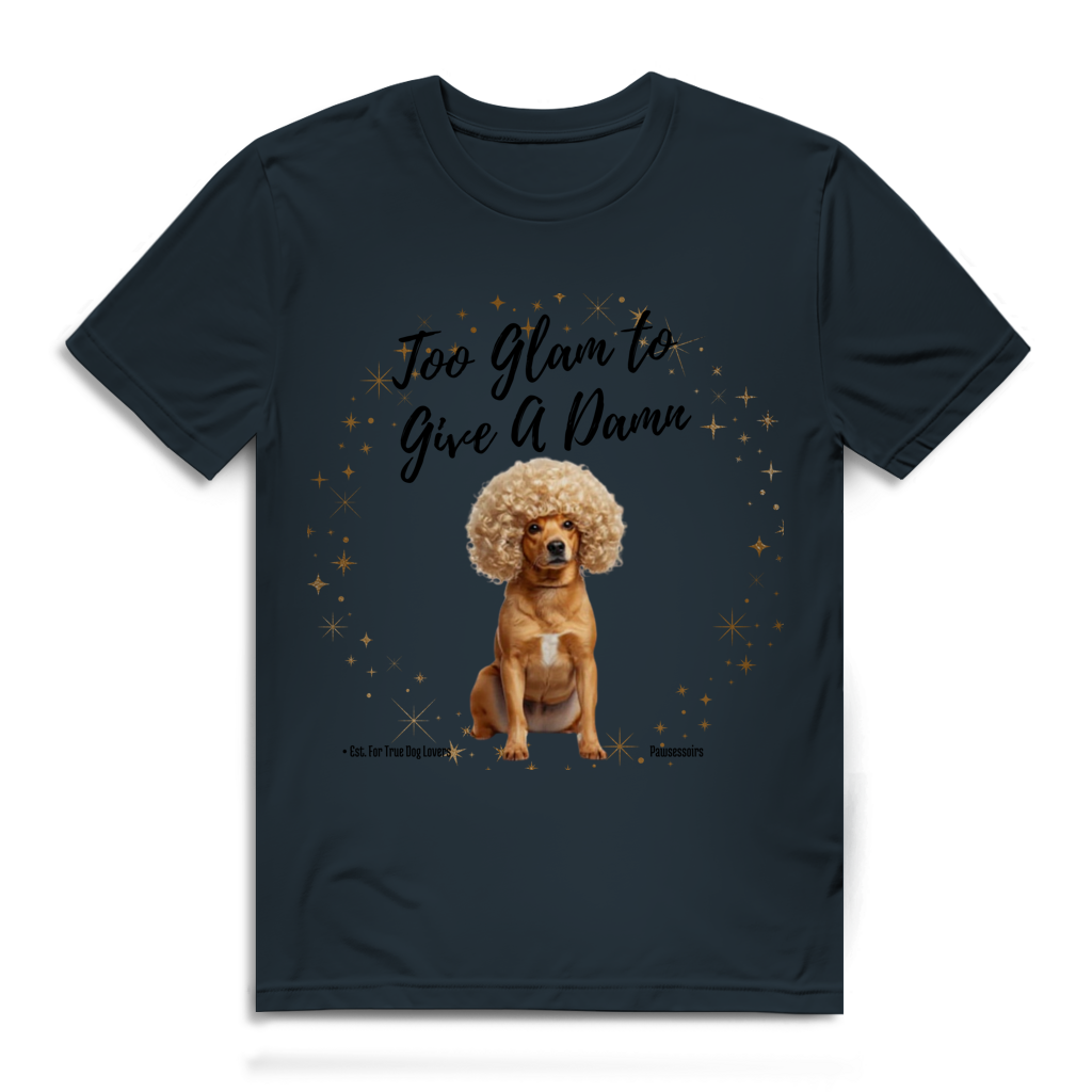 Herren Premium Bio T-Shirt Too Glam Dog 1