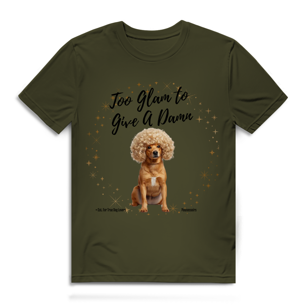 Herren Premium Bio T-Shirt Too Glam Dog 1