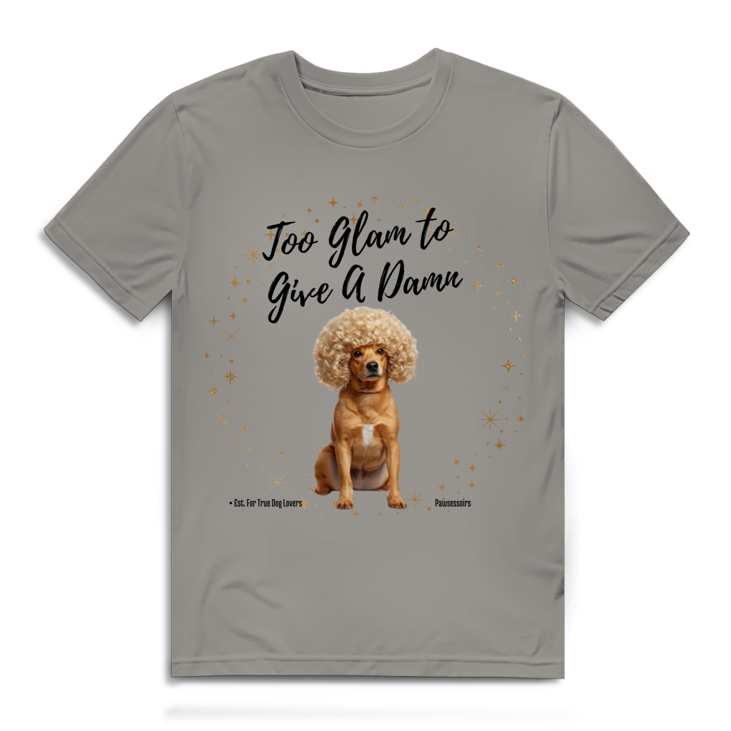 Herren Premium Bio T-Shirt Too Glam Dog 1