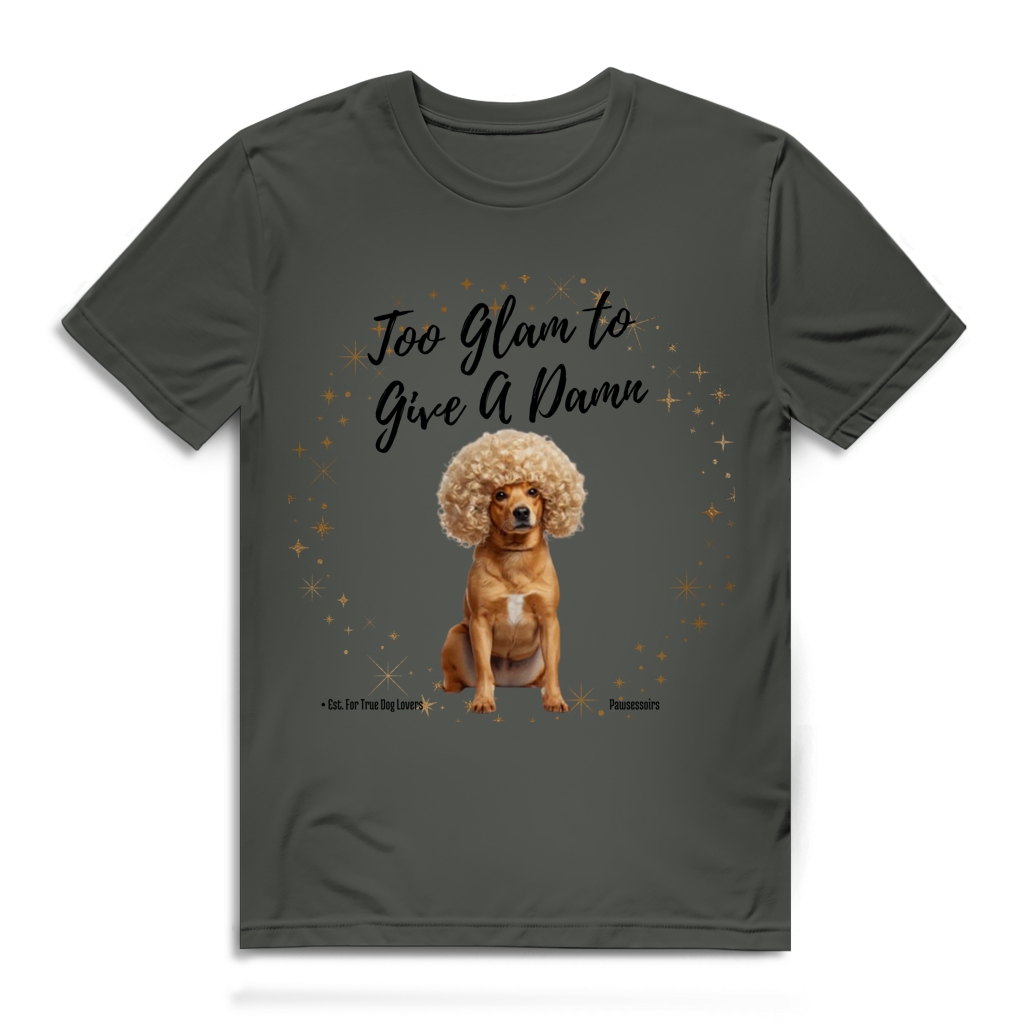 Herren Premium Bio T-Shirt Too Glam Dog 1