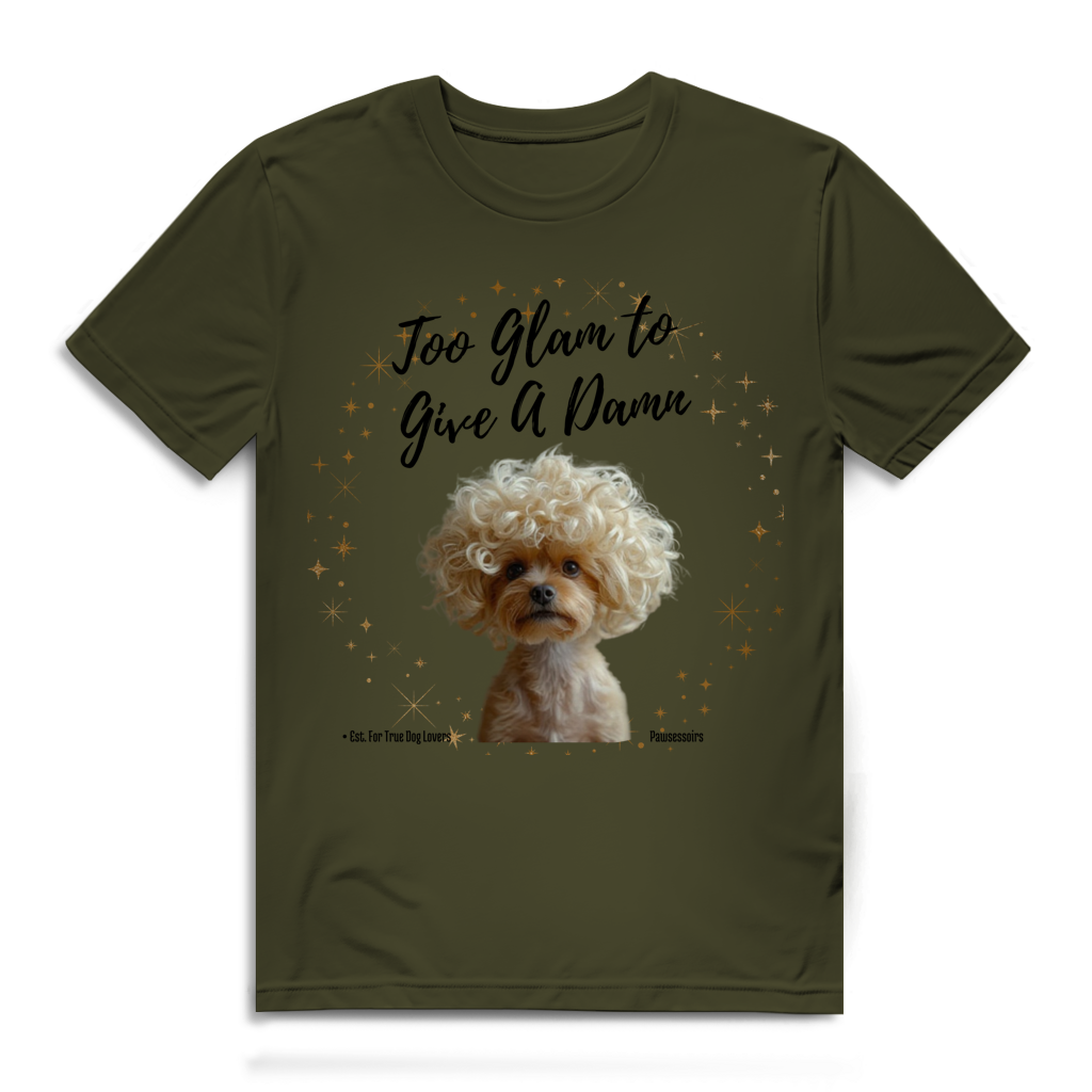 Herren Premium Bio T-Shirt Too Glam Dog 3