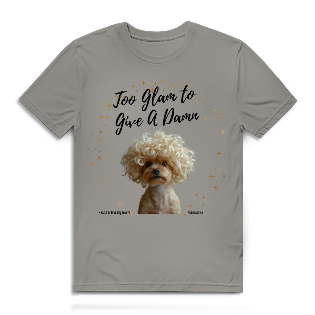 Herren Premium Bio T-Shirt Too Glam Dog 3