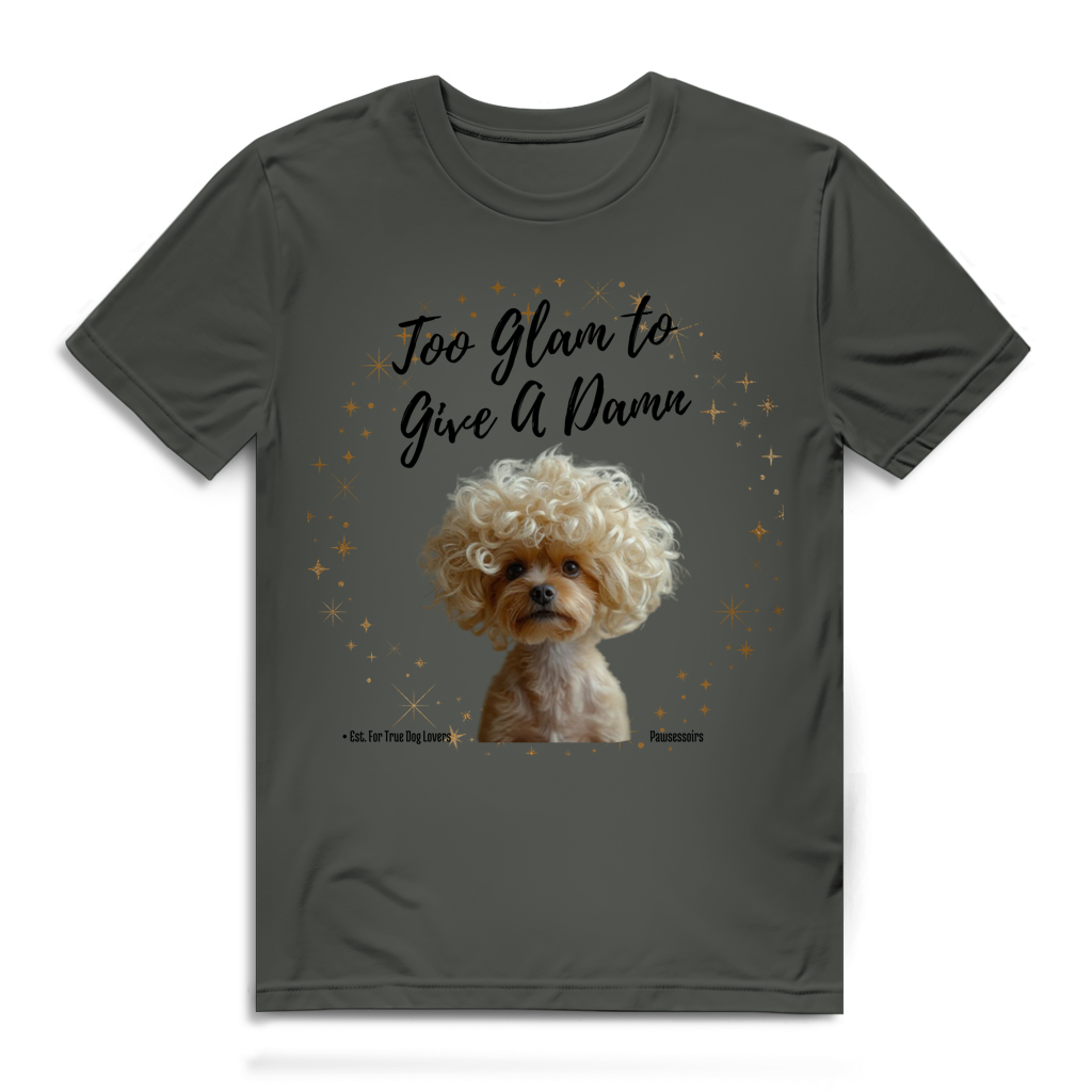 Herren Premium Bio T-Shirt Too Glam Dog 3