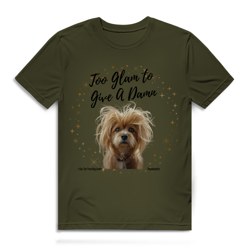 Herren Premium Bio T-Shirt Too Glam Dog 4