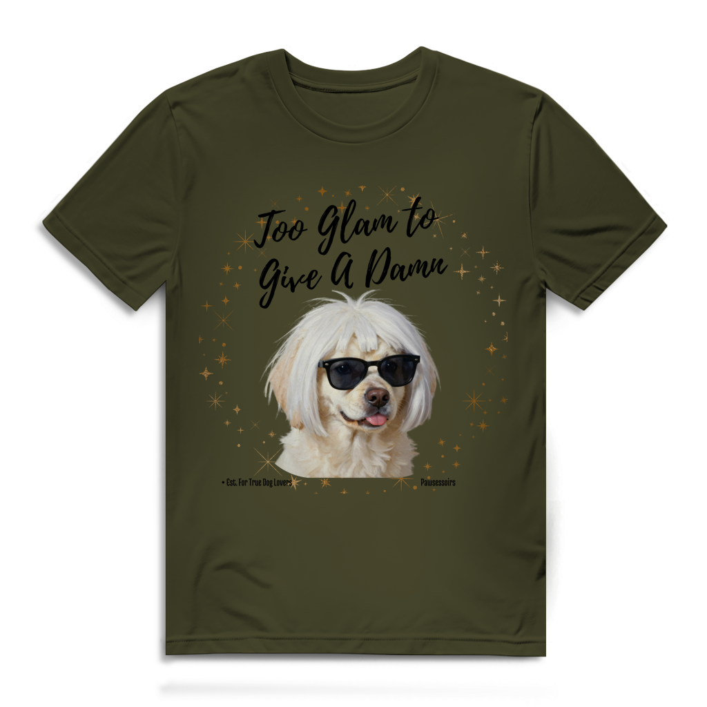 Herren Premium Bio T-Shirt Too Glam Dog 5