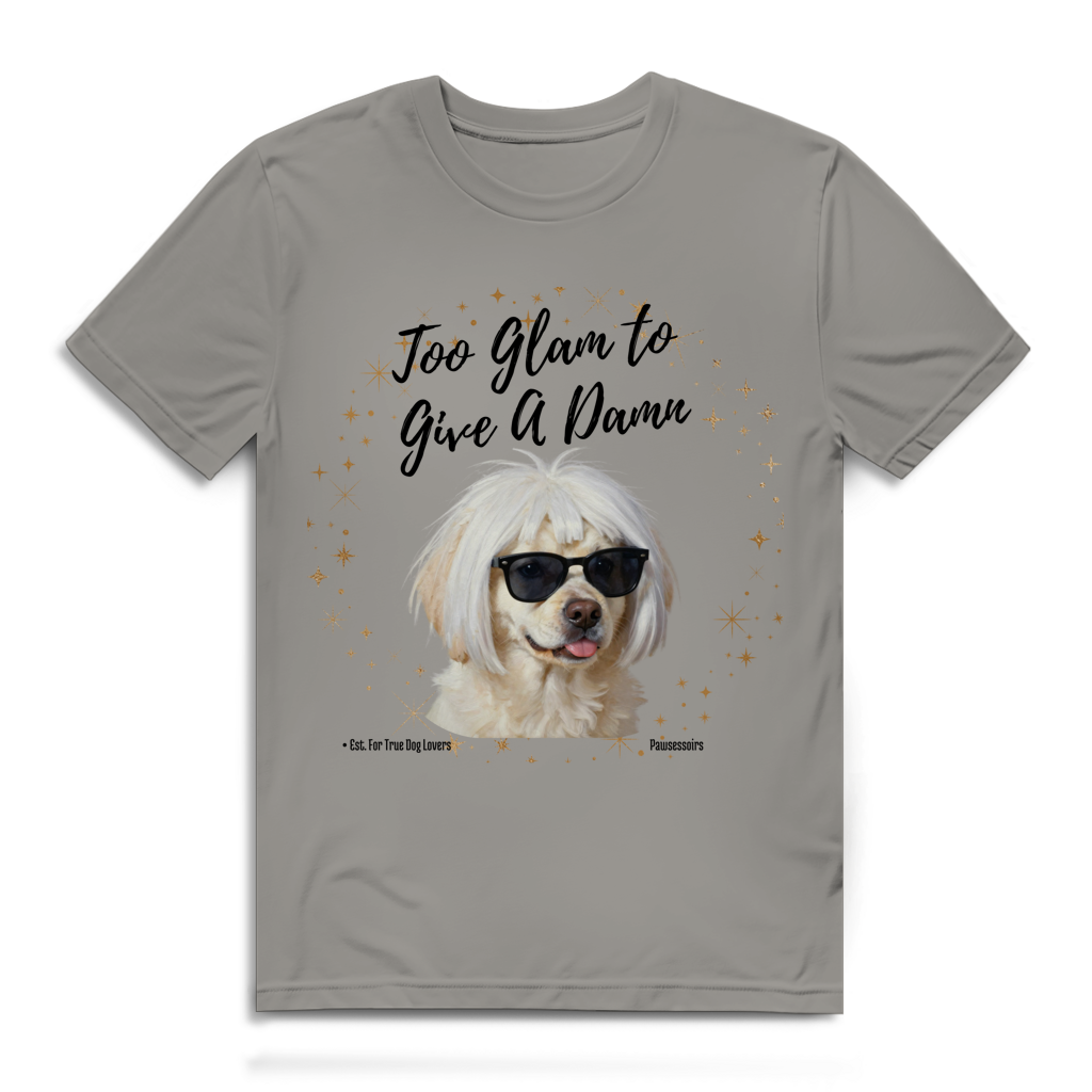 Herren Premium Bio T-Shirt Too Glam Dog 5