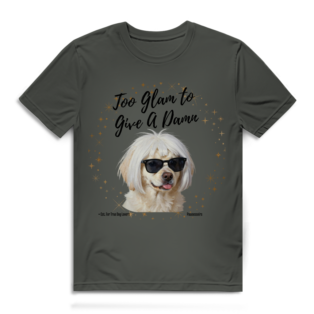 Herren Premium Bio T-Shirt Too Glam Dog 5