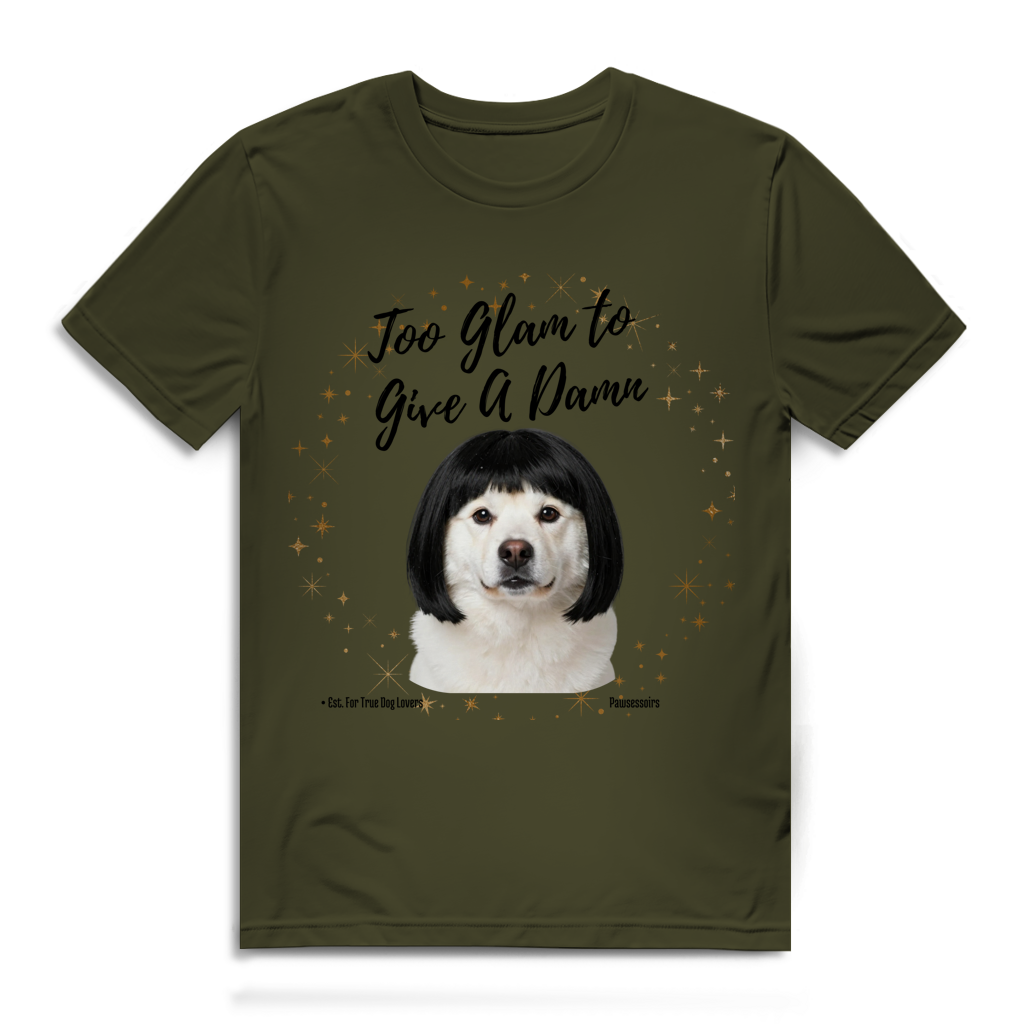 Herren Premium Bio T-Shirt Too Glam Dog 6
