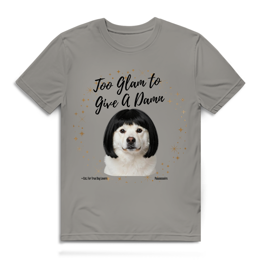 Herren Premium Bio T-Shirt Too Glam Dog 6