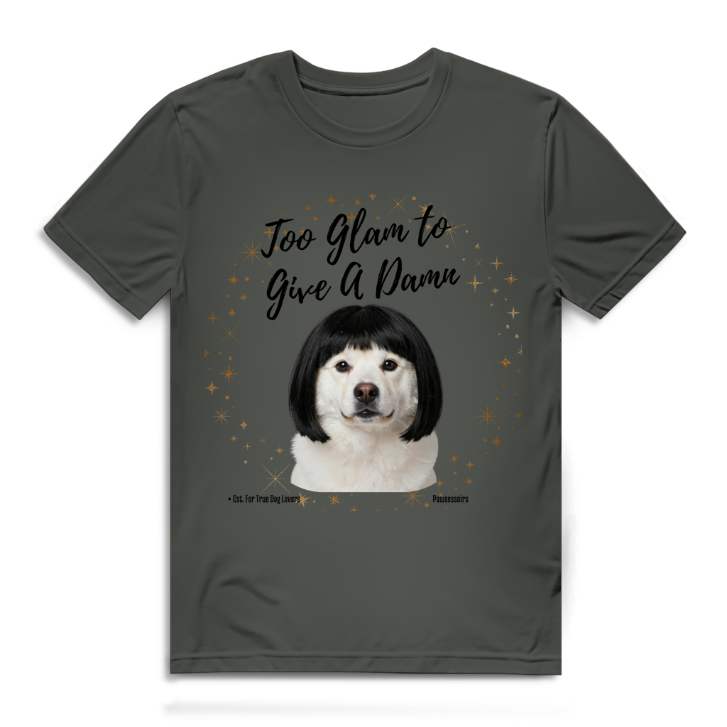 Herren Premium Bio T-Shirt Too Glam Dog 6