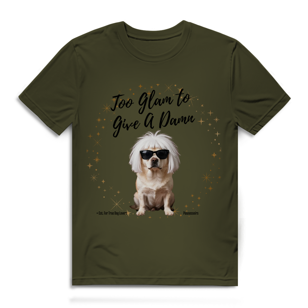 Herren Premium Bio T-Shirt Too Glam Dog 7