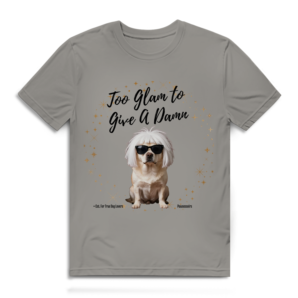 Herren Premium Bio T-Shirt Too Glam Dog 7