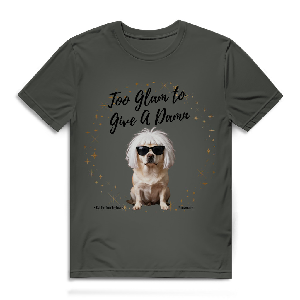 Herren Premium Bio T-Shirt Too Glam Dog 7