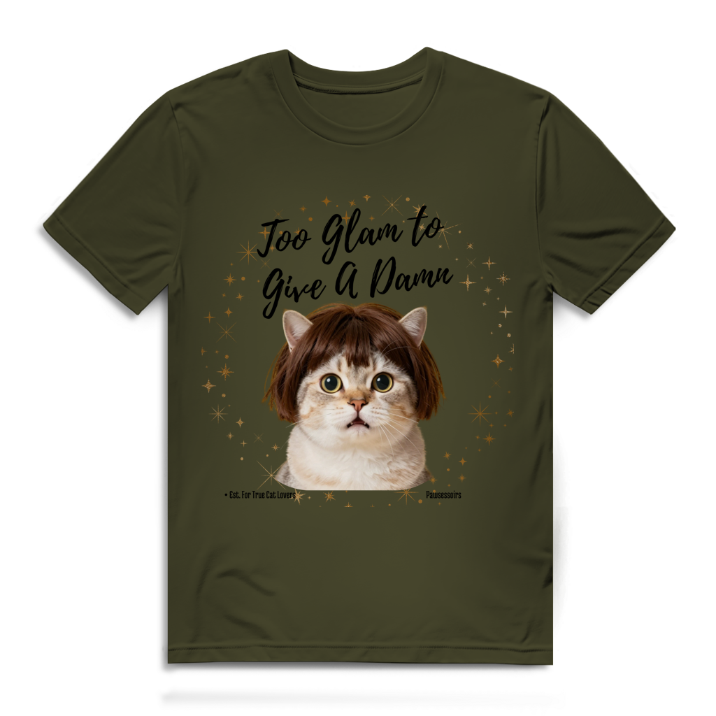 Herren Premium Bio T-Shirt Too Glam Cat 3