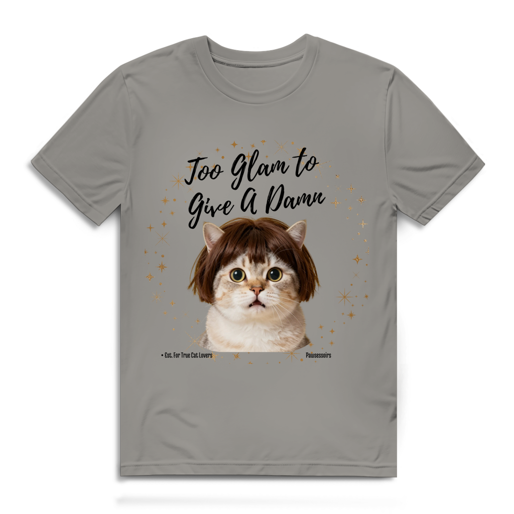 Herren Premium Bio T-Shirt Too Glam Cat 3
