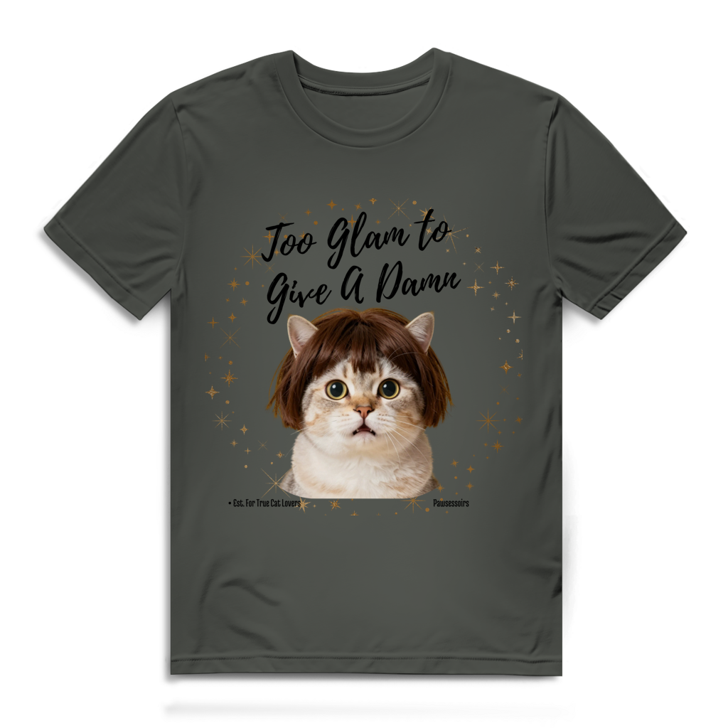 Herren Premium Bio T-Shirt Too Glam Cat 3