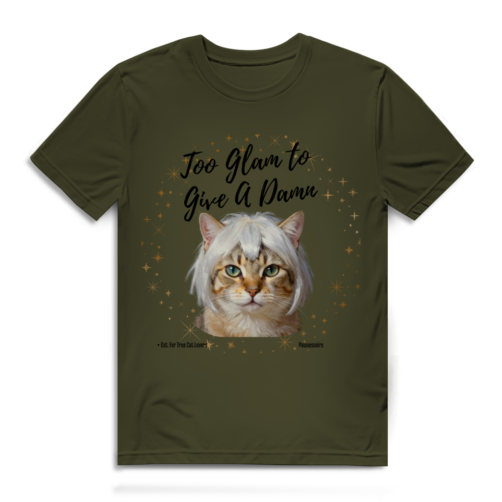 Herren Premium Bio T-Shirt Too Glam Cat 4
