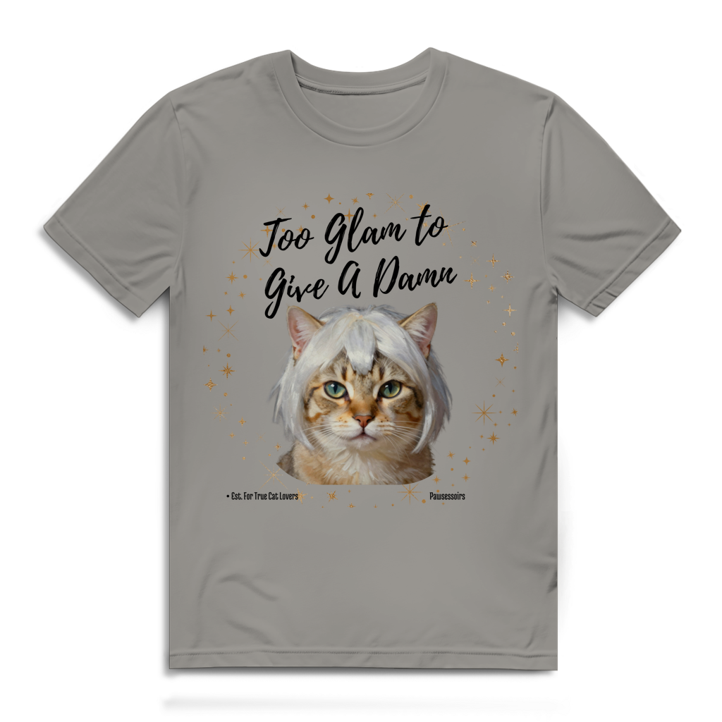 Herren Premium Bio T-Shirt Too Glam Cat 4
