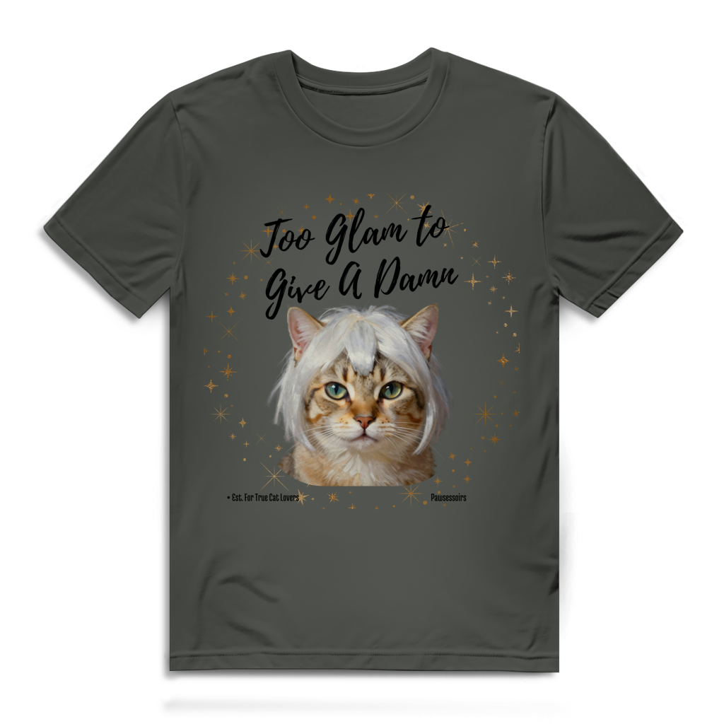 Herren Premium Bio T-Shirt Too Glam Cat 4