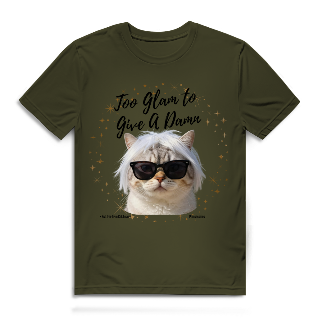 Herren Premium Bio T-Shirt Too Glam Cat 5