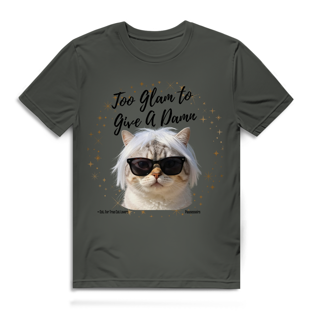 Herren Premium Bio T-Shirt Too Glam Cat 5