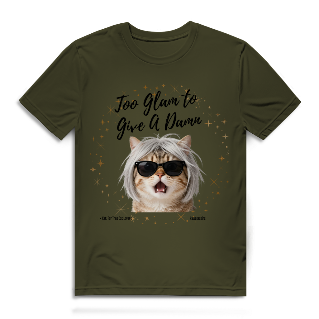 Herren Premium Bio T-Shirt Too Glam Cat 6