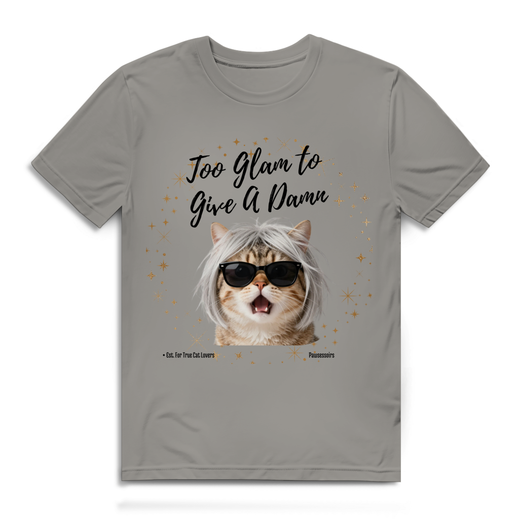 Herren Premium Bio T-Shirt Too Glam Cat 6