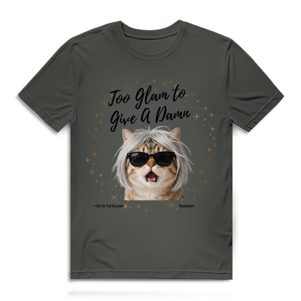 Herren Premium Bio T-Shirt Too Glam Cat 6