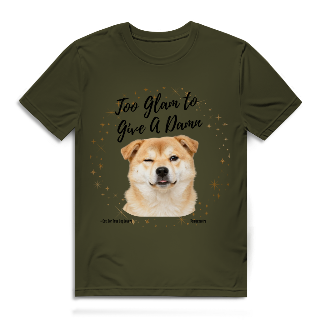 Herren Premium Bio T-Shirt Too Glam Dog 8