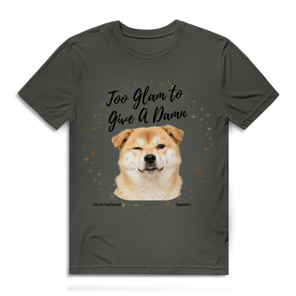 Herren Premium Bio T-Shirt Too Glam Dog 8