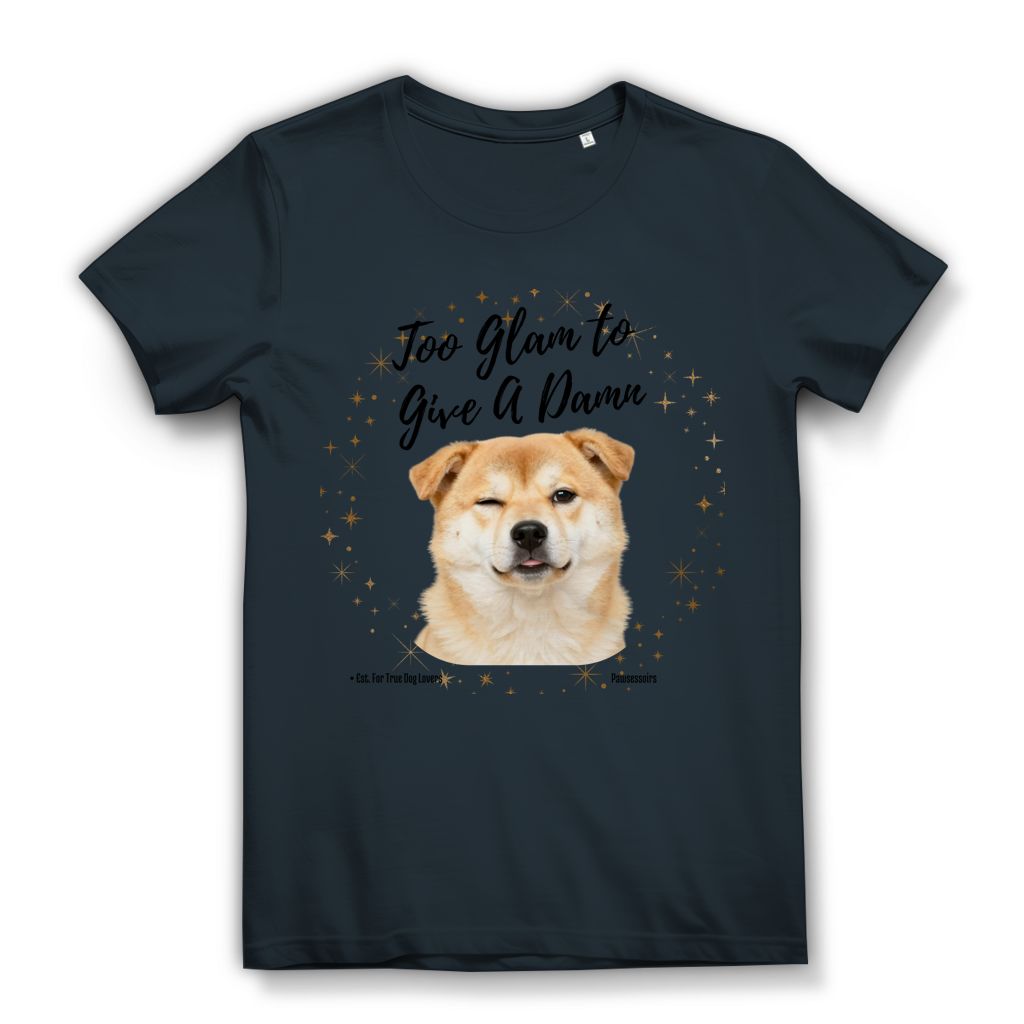 Damen Premium Bio T-Shirt Too Glam Dog 8