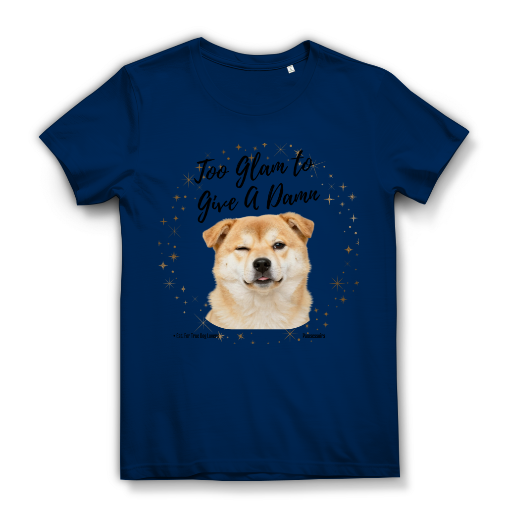 Damen Premium Bio T-Shirt Too Glam Dog 8