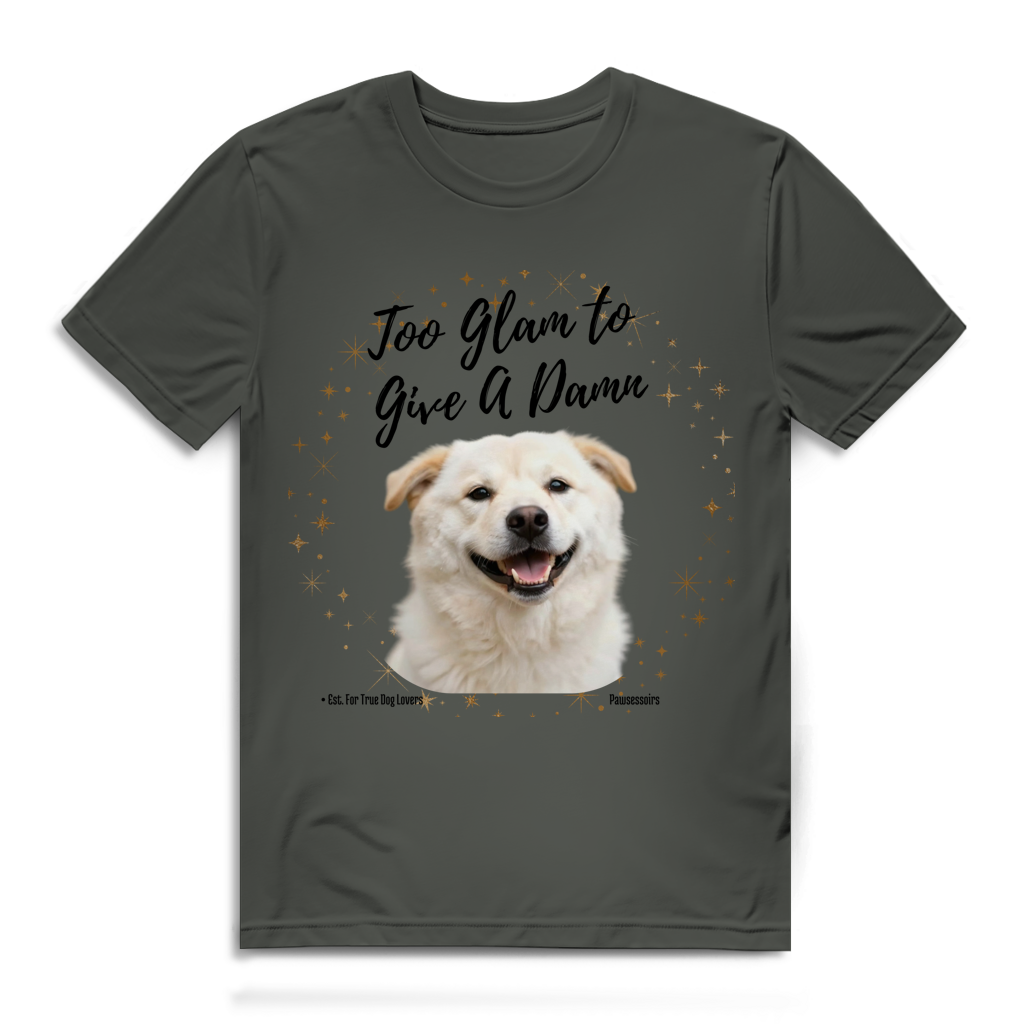 Herren Premium Bio T-Shirt Too Glam Dog 9